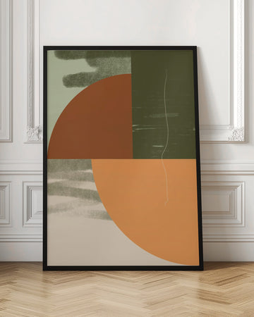 Earthy Abstract Shapes | Poster - Room Interior 1