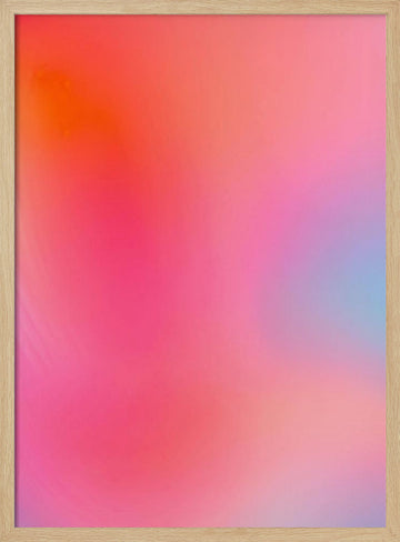 Dreamy Color Blend | Poster - Wood Frame Interior