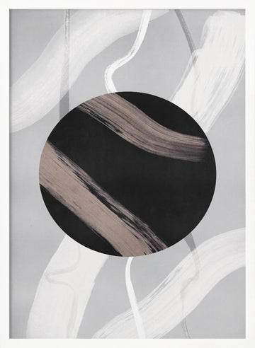 Lines and Shapes 8 | Poster - White Frame Interior