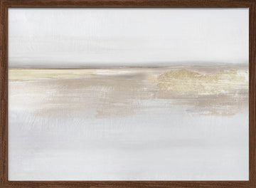 Gold Light | Poster - Walnut Frame Interior