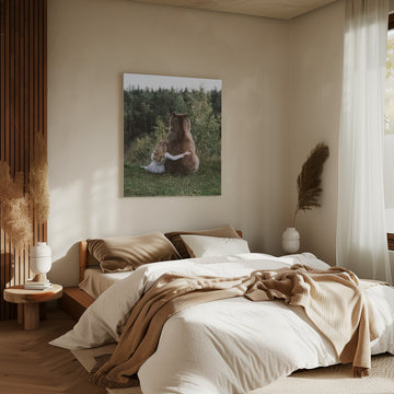 Peaceful Forest Embrace | Canvas - Room Interior 2