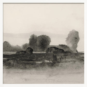 Land 2 | Poster - White Frame Interior