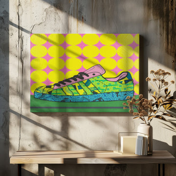 Colorful Pop Art Sneaker | Canvas - Room Interior 2