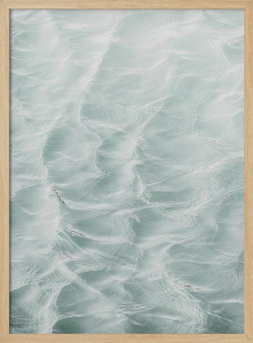 Tiny Waves | Poster - Wood Frame Interior