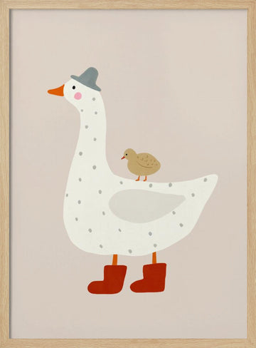 Gooseandgoslingno02 | Poster - Wood Frame Interior