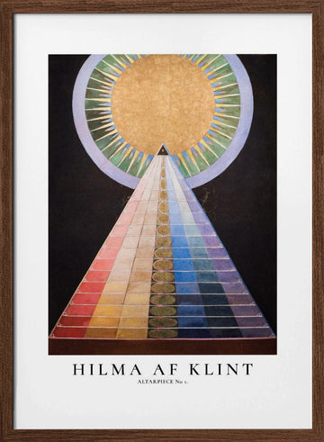 Altarpiece No1 Poster | Poster - Walnut Frame Interior