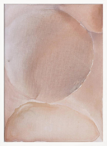 Soft Nude Curves | Poster - White Frame Interior