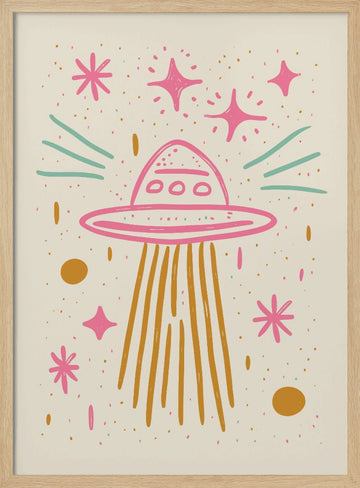 Cosmic Voyage | Poster - Wood Frame Interior