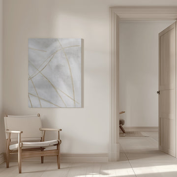 Abstract Gold Lines | Canvas - Room Interior 1
