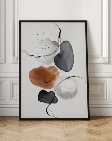 Fluid Shapes Dance | Poster - Room Interior 1