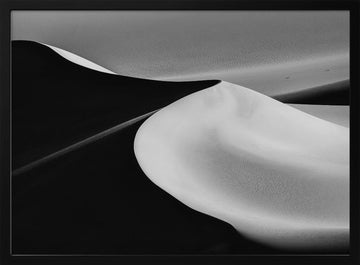Desert Sand Waves | Poster - Black Metal Frame Interior