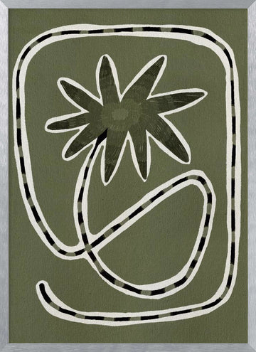 Delicate Bloom 18 | Poster - Silver Frame Interior