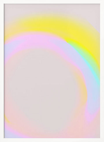 Pastel Aurora | Poster - White Frame Interior