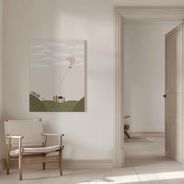 Dreamy Village Journey | Canvas - Room Interior 1