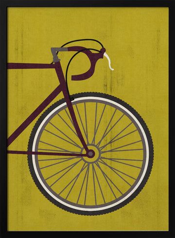 Classic Bicycle Style | Poster - Black Metal Frame Interior