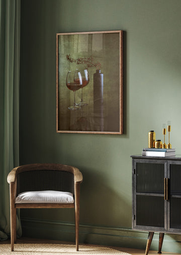 Elegant Wine Still Life | Poster - Room Interior 2