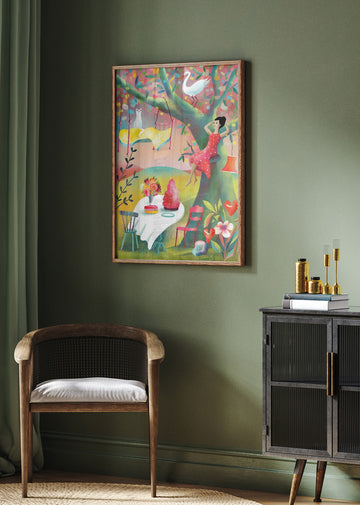 Dreamy Treehouse Garden | Poster - Room Interior 2
