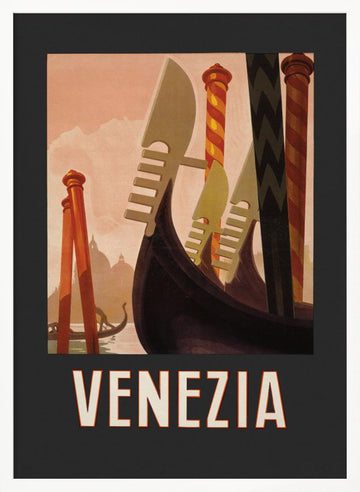 Venezia Poster Dark | Poster - White Frame Interior