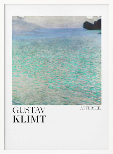 Attersee (1900) Poster | Poster - White Frame Interior