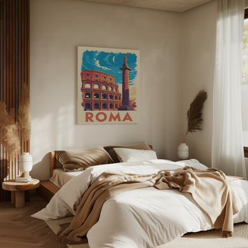 Rome Colosseum Column | Canvas - Room Interior 2