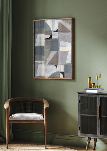 Geometric Patchwork Abstract | Poster - Room Interior 2