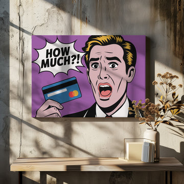 Pop Art Financial Shock | Canvas - Room Interior 2