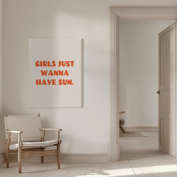 Girls Summer Sun | Canvas - Room Interior 1