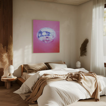 Pink Disco Ball | Canvas - Room Interior 2