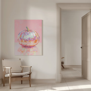 Iridescent Disco Pumpkin | Canvas - Room Interior 1