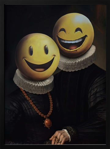 The Smilers | Poster - Black Metal Frame Interior