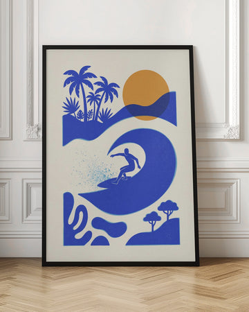 Surfer on Tropical Wave | Poster - Room Interior 1