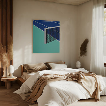 Blue Tennis Court | Canvas - Room Interior 2