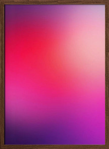 Abstract Color Blend | Poster - Walnut Frame Interior