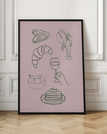 Gourmet Delight Icons | Poster - Room Interior 1