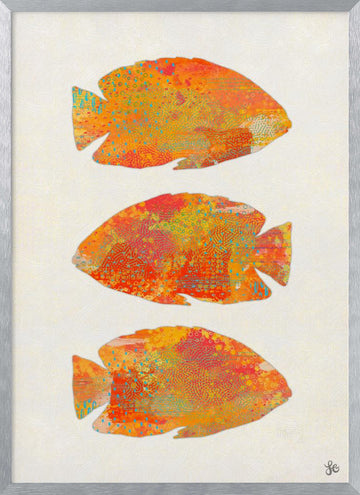 Vibrant Tropical Fish | Poster - Silver Frame Interior
