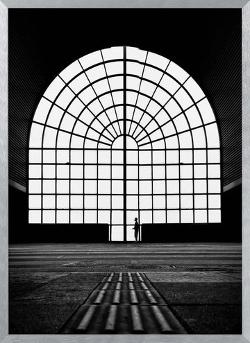 Architectural Solitude | Poster - Silver Frame Interior
