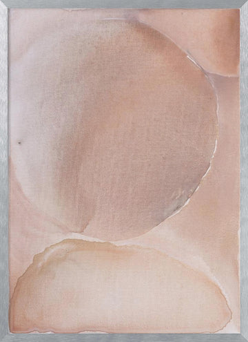 Soft Nude Curves | Poster - Silver Frame Interior
