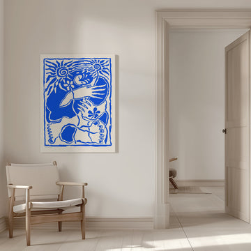 Protection (blue) | Canvas - Room Interior 1