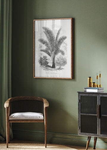 Vintage Palm Tree Drawing Vii | Poster - Room Interior 2