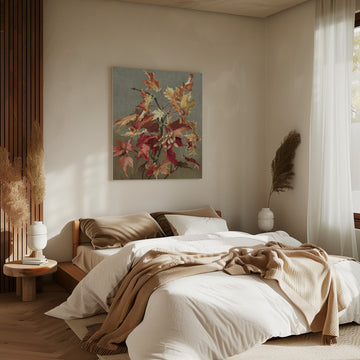 Autumn Leaves, No. 2 (maple) By Ellen Thayer Fisher | Canvas - Room Interior 2