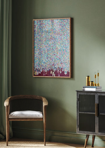 Joyful Petal Shower | Poster - Room Interior 2