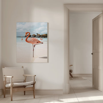 Pink Flamingo Beach | Canvas - Room Interior 1