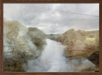 River | Poster - Walnut Frame Interior