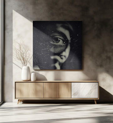 Intense Shadowed Eye | Canvas - Room Interior 2