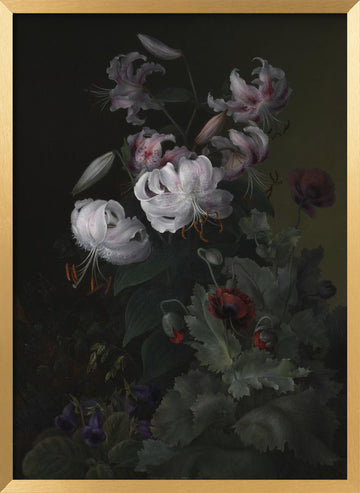 Flowering Plants | Poster - Gold Frame Interior