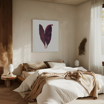 Pink Dracaena Ferrea Leaf Illustration | Canvas - Room Interior 2