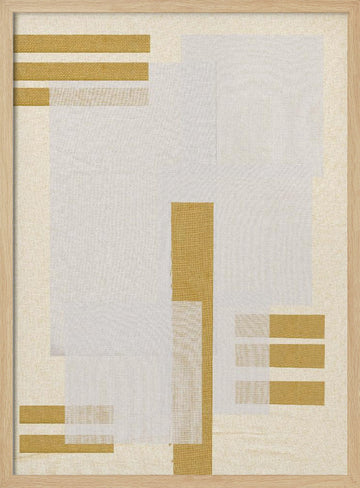 Golden Harmony | Poster - Wood Frame Interior