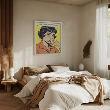 Social Distancing Tears | Canvas - Room Interior 2