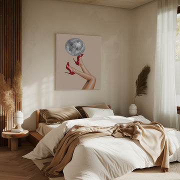 Red Heels Disco Ball | Canvas - Room Interior 2