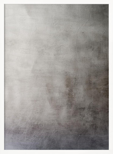 Distressed Gray Wall | Poster - White Frame Interior